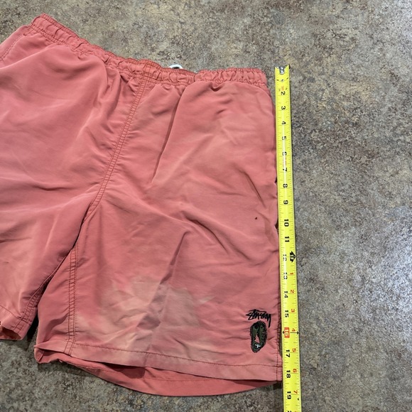 Y2k Vintage Stussy Boardshorts Size Xl Salmon Faded Surf Swim Trunks - Picture 6 of 9